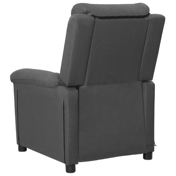 vidaXL Massagefåtölj mörkgrå tyg