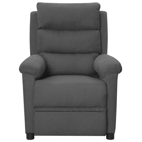 vidaXL Massagefåtölj mörkgrå tyg