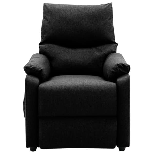 vidaXL Elektrisk massagefåtölj svart tyg