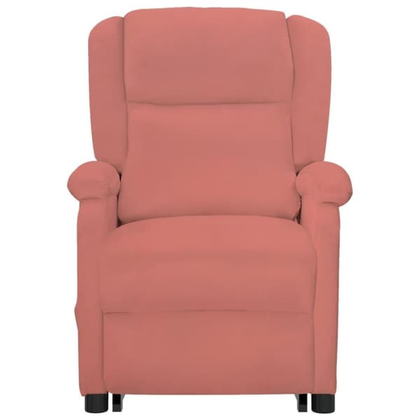 vidaXL Massagefåtölj med uppresningshjälp rosa sammet