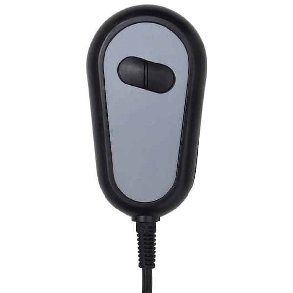 vidaXL Elektrisk massagefåtölj mörkbrun tyg