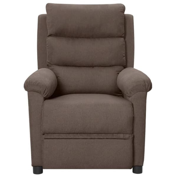 vidaXL Elektrisk massagefåtölj taupe tyg