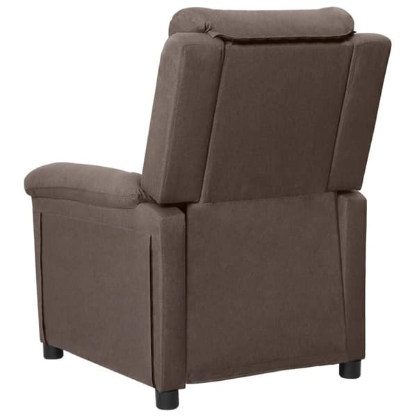 vidaXL Elektrisk massagefåtölj taupe tyg