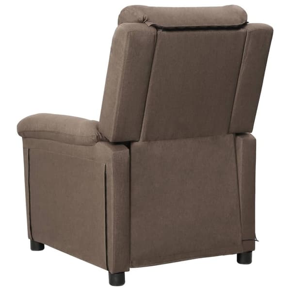 vidaXL Massagefåtölj taupe tyg