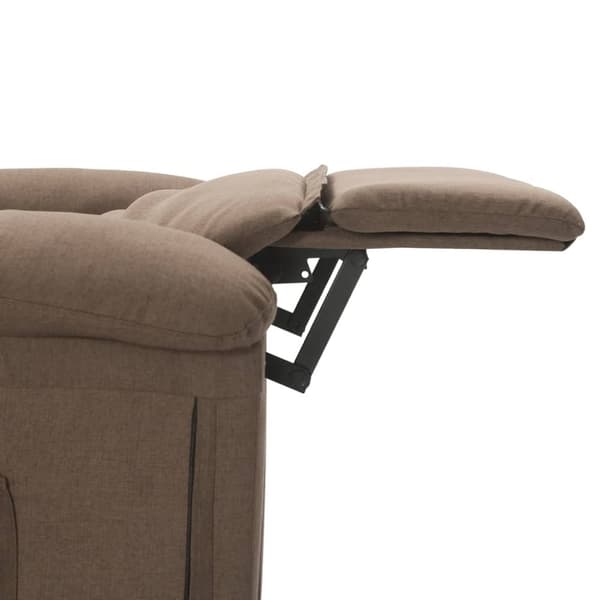 vidaXL Massagefåtölj taupe tyg