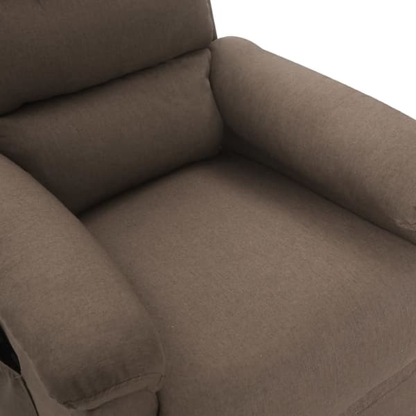 vidaXL Massagefåtölj taupe tyg