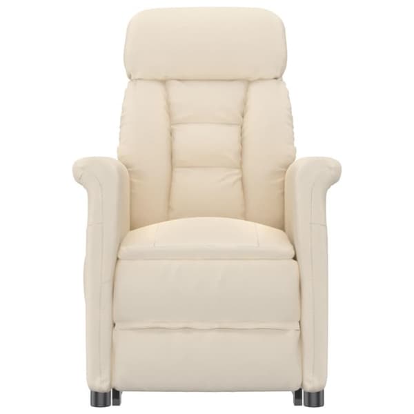 vidaXL massagestol mikrofiberstof beige