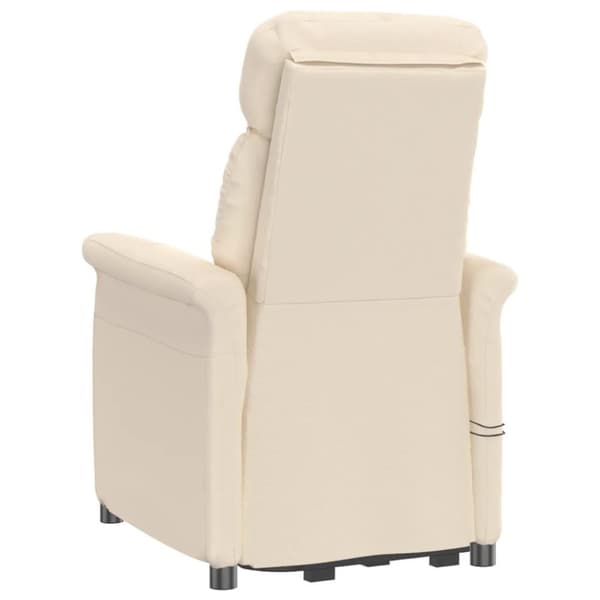vidaXL massagestol mikrofiberstof beige