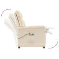 Miniatyrbillede 9 af 11: vidaXL massagestol mikrofiberstof beige