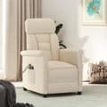 Miniatyrbillede 2 af 11: vidaXL massagestol mikrofiberstof beige
