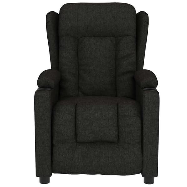 vidaXL eldrevet massagestol stof sort