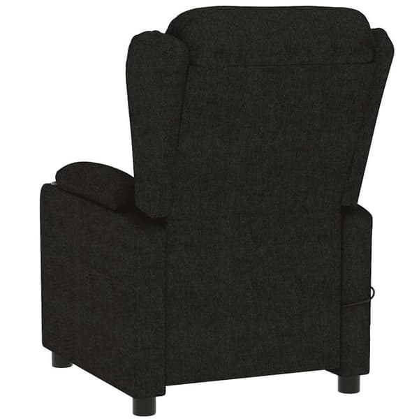 vidaXL eldrevet massagestol stof sort
