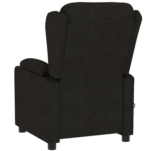 vidaXL eldrevet massagestol stof sort
