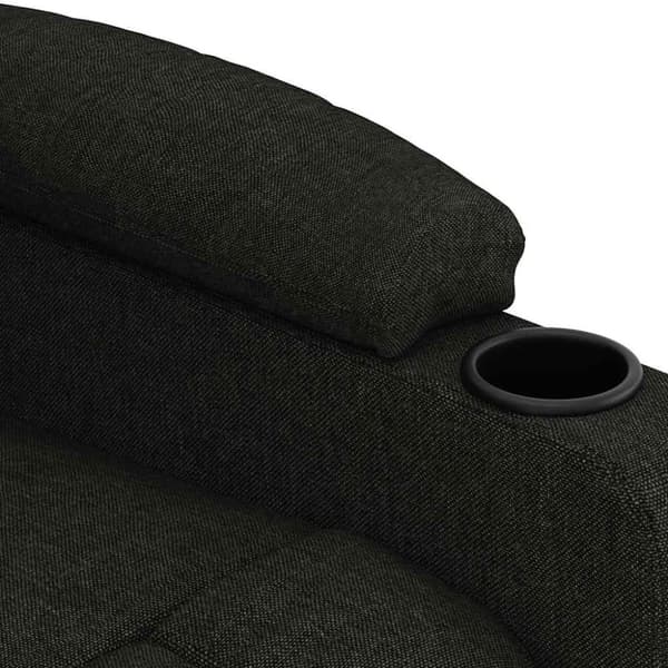 vidaXL eldrevet massagestol stof sort
