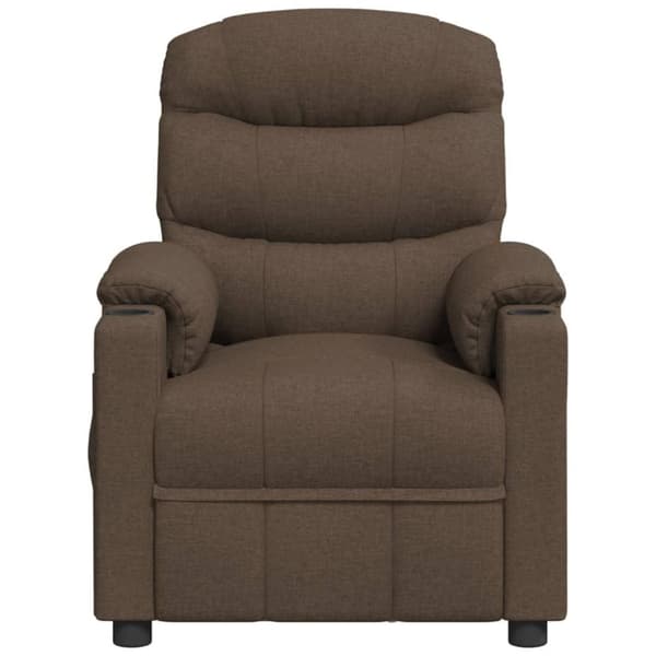 vidaXL massagestol stof brun