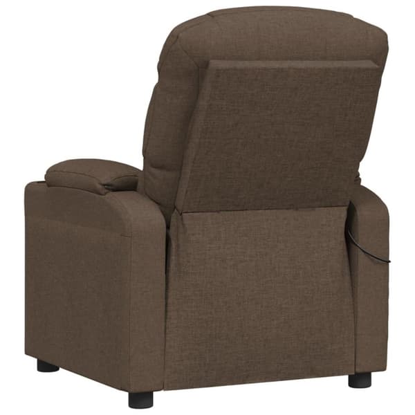vidaXL massagestol stof brun