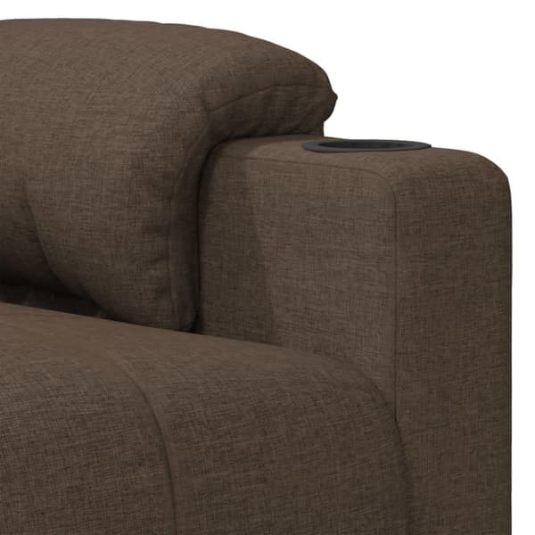vidaXL massagestol stof brun