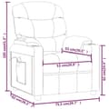 Miniatyrbillede 9 af 10: vidaXL massagestol stof brun