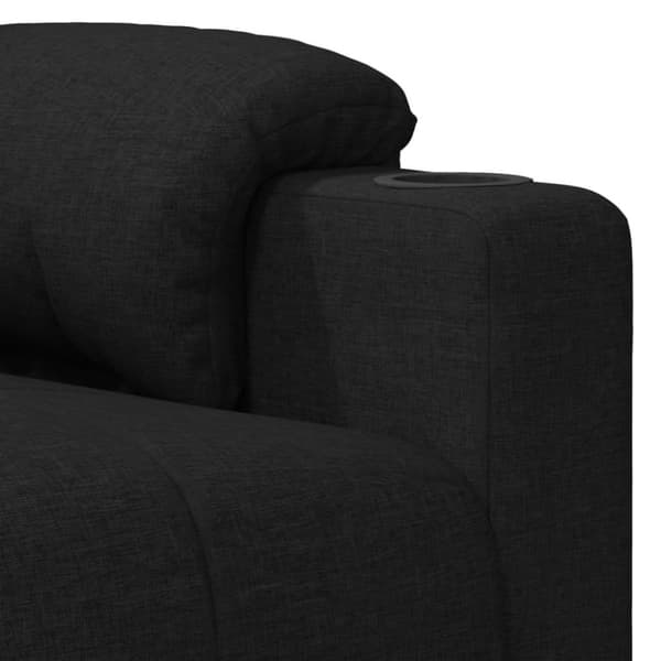 vidaXL eldrevet massagestol stof sort
