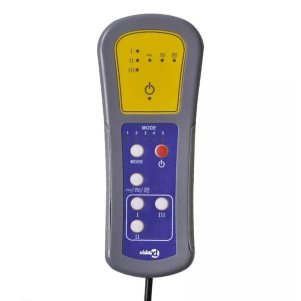 vidaXL Elektrisk massagefåtölj brun konstläder