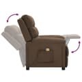 Miniatyrbillede 5 af 11: vidaXL massagestol stof brun