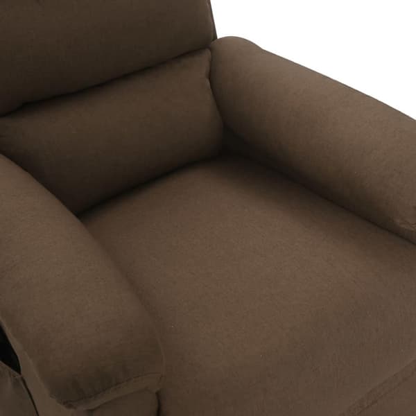 vidaXL massagestol stof brun