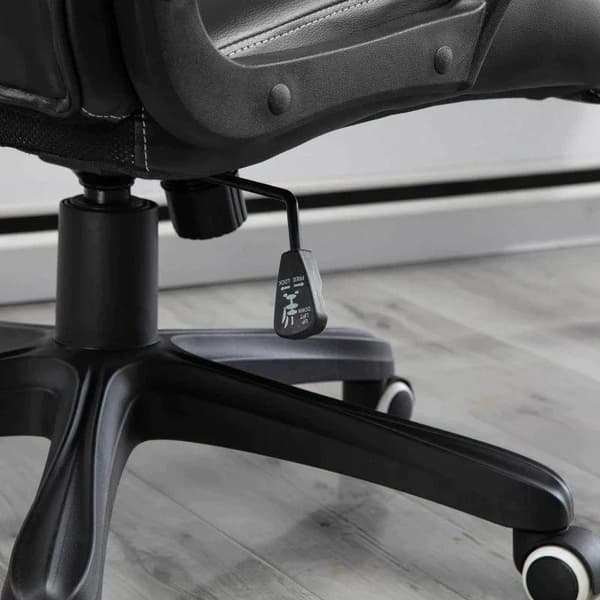 Rootz Massage Kontorstol - Drejestol - Spillestol - Computerstol - Sort - 66 x 78 x 112-120 cm