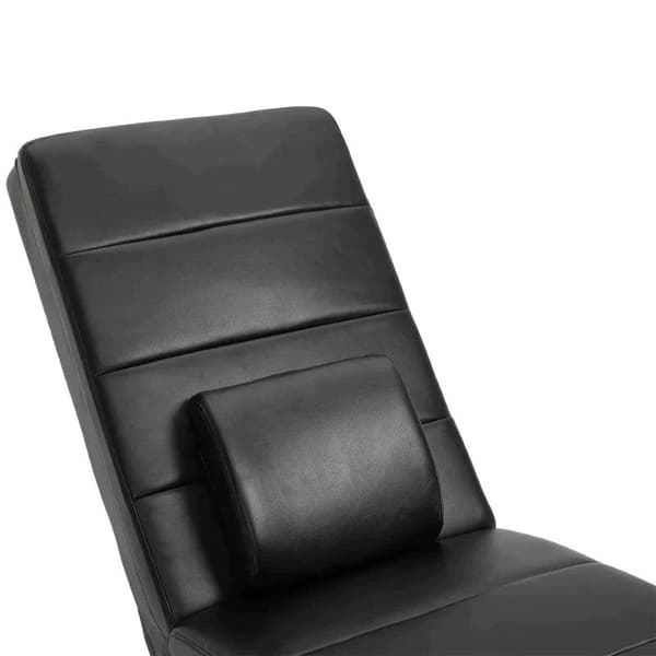 Rootz-hierontapöytä - Rentoutustuoli - Hierontatoiminto - Lepotuoli - Ergonomisesti korkea selkänoja - Musta - 58 x 163 x 87 cm