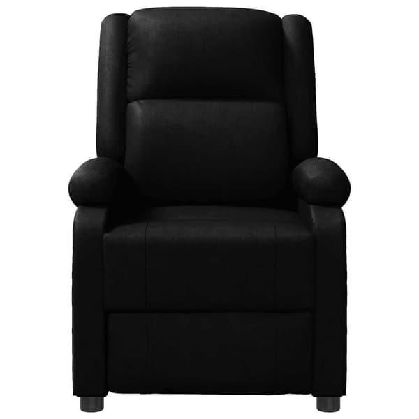 vidaXL Massagefåtölj svart konstläder