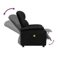 Miniatyrbild 6 av 11: vidaXL Massagefåtölj svart konstläder