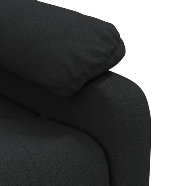 vidaXL Massagefåtölj svart tyg