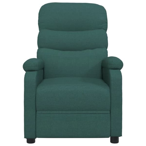 vidaXL Massagefåtölj mörkgrön tyg
