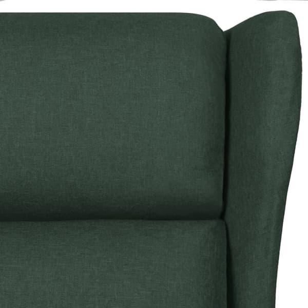vidaXL Massagefåtölj mörkgrön tyg