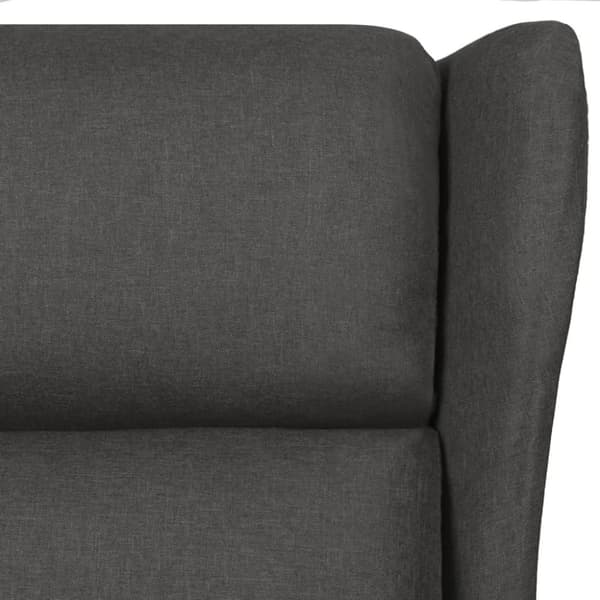 vidaXL Massagefåtölj mörkgrå tyg