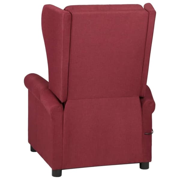 vidaXL massagestol stof vinrød