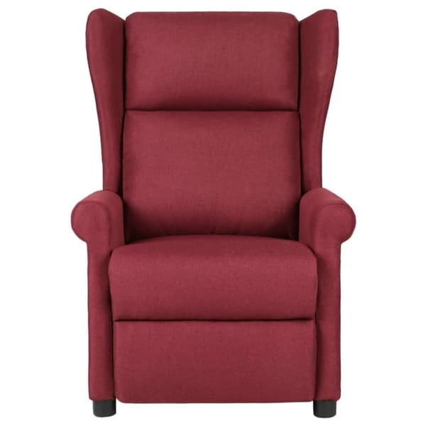 vidaXL massagestol stof vinrød