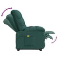 Miniatyrbillede 6 af 11: vidaXL massagestol stof mørkegrøn