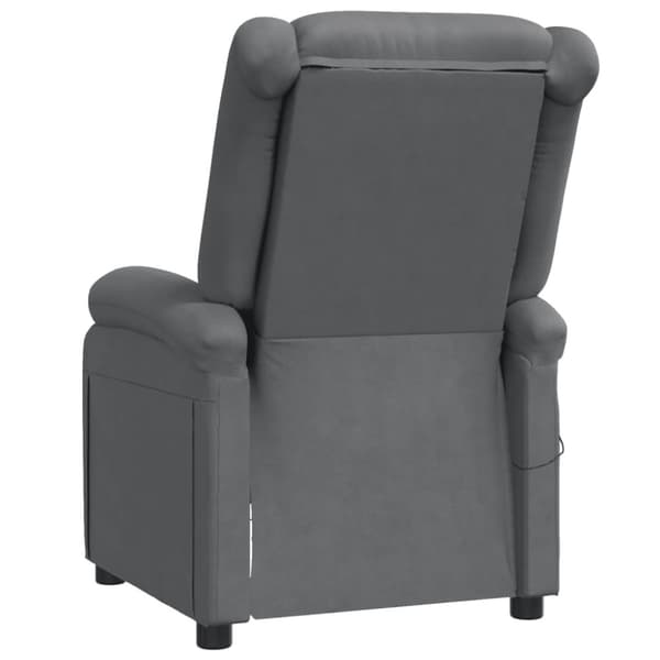 vidaXL massagestol kunstlæder grå