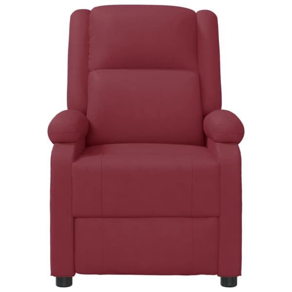 vidaXL Massagefåtölj vinröd konstläder