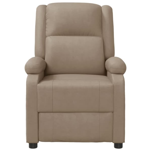 vidaXL Massagefåtölj cappuccino konstläder