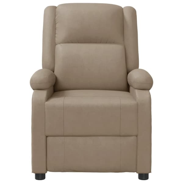 vidaXL Massagefåtölj cappuccino konstläder
