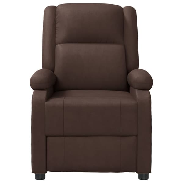 vidaXL Massagefåtölj brun konstläder