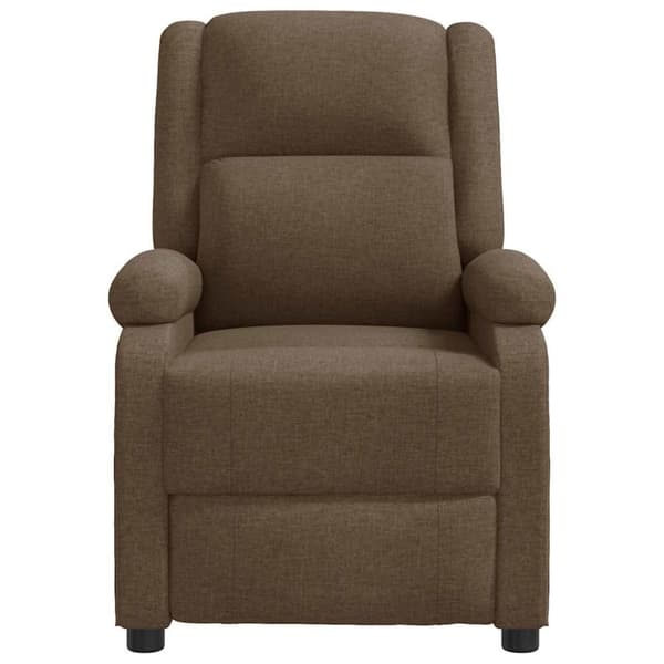 vidaXL Massagefåtölj brun tyg
