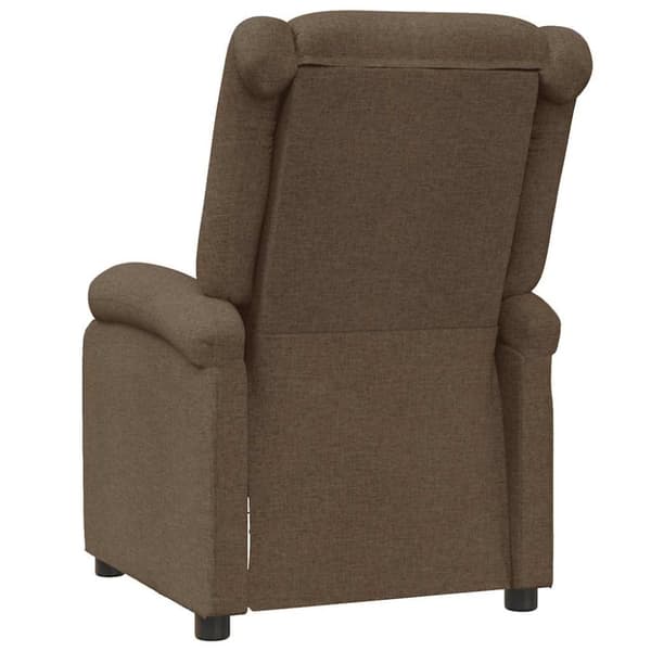 vidaXL Massagefåtölj brun tyg