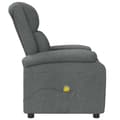 Miniatyrbild 6 av 11: vidaXL Massagefåtölj mörkgrå tyg