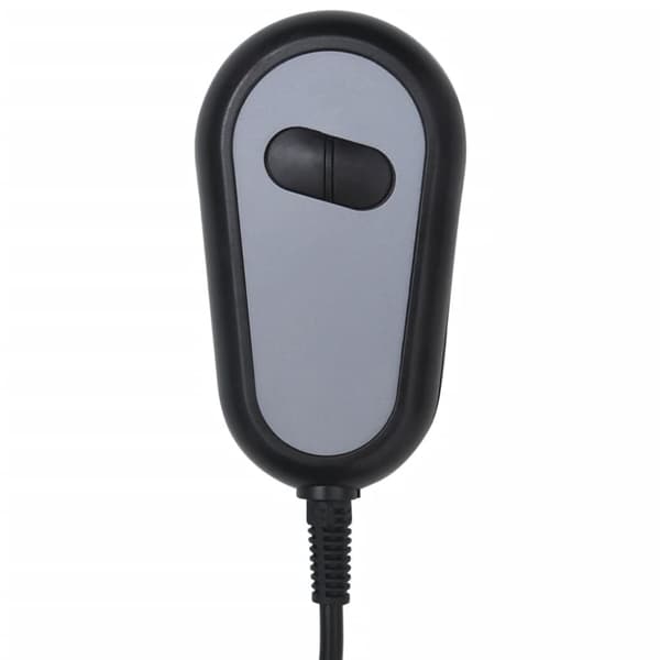 Elektrisk massagefåtölj ljusgrå tyg