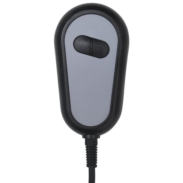 Elektrisk massagefåtölj ljusgrå tyg