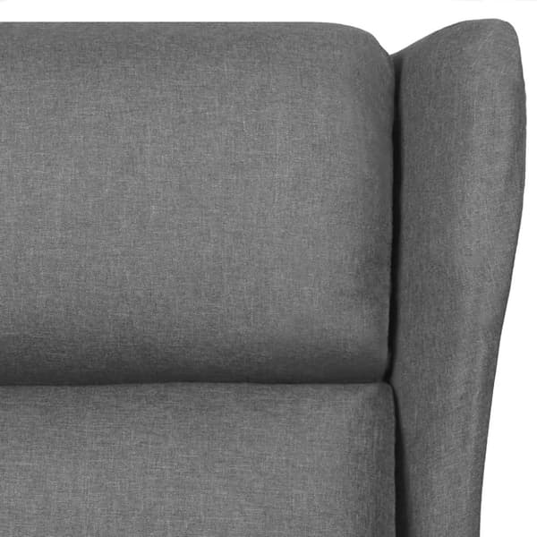 vidaXL Massagefåtölj ljusgrå tyg