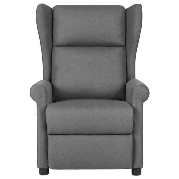 vidaXL Massagefåtölj ljusgrå tyg