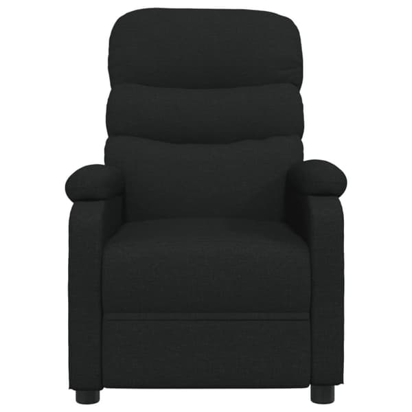 Massagefåtölj svart tyg